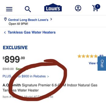Lowe's Home Improvement - See, I circled it in red. You can click on the tab on Lowes.con - Home Decor Near Me - Long Beach, California Lowe's Home Improvement - See, I circled it in red. You can click on the tab on Lowes.con - Home Decor Near Me - Long Beach, California