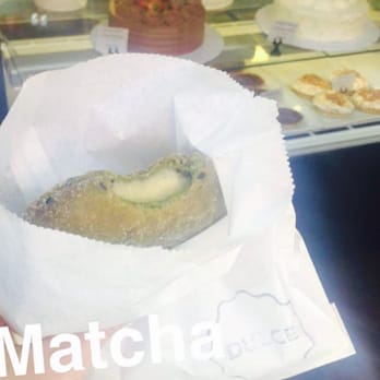 Cafe Dulce - Matcha Green Tea donut is soooooo good! - Coffee & Tea Near Me - Los Angeles, California