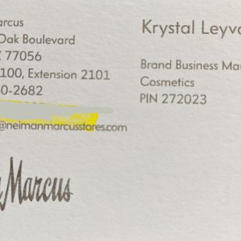 Neiman Marcus - Associate @ Neiman Marcus ----- Krystal Leyva  She was super nice and very helpful - Women's Clothing Near Me - Houston, Texas