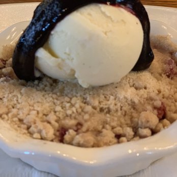 Agricola Eatery - Blueberry crumble with honey ice cream - New American Near Me - Princeton, New Jersey Agricola Eatery - Blueberry crumble with honey ice cream - New American Near Me - Princeton, New Jersey