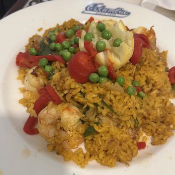 The Columbia - My wife's Shrimp and Yellow Rice. - Spanish Near Me - St Augustine, Florida The Columbia - My wife's Shrimp and Yellow Rice. - Spanish Near Me - St Augustine, Florida