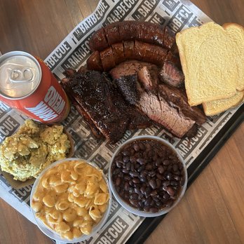 la Barbecue - Brisket, Pork Ribs, House Made Chipotle Sausage Link, House Made Jalapeno Sausage Link, Potato Salad, Shells and Cheese, Beans - Barbeque Near Me - Austin, Texas la Barbecue - Brisket, Pork Ribs, House Made Chipotle Sausage Link, House Made Jalapeno Sausage Link, Potato Salad, Shells and Cheese, Beans - Barbeque Near Me - Austin, Texas