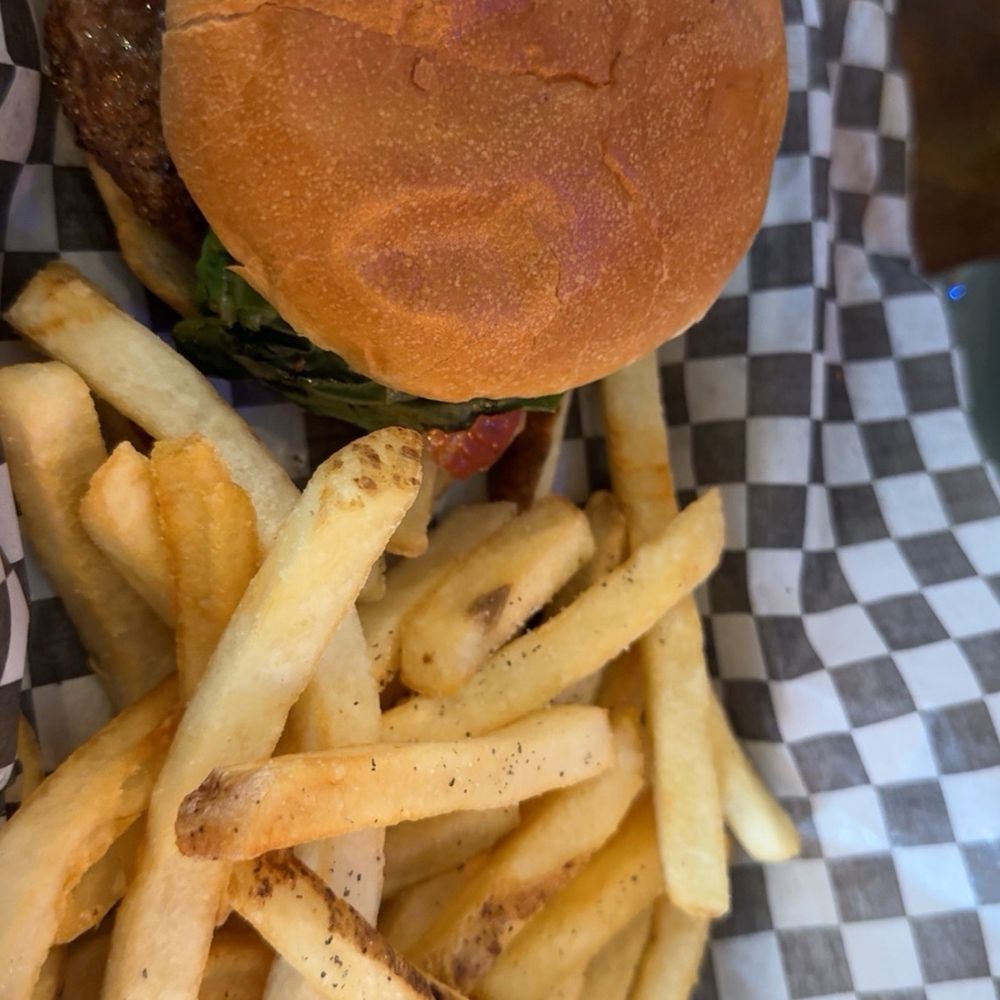 First Line Brewing - Black & Blue Burger - Breweries Near Me - Orchard Park, New York