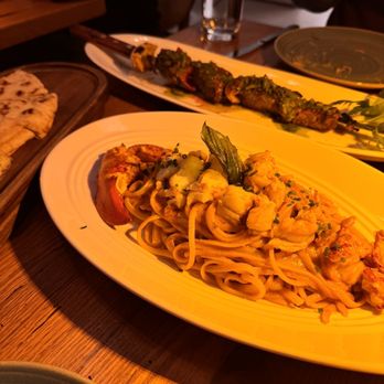 Almyra - Entrees- Lobster Pasta and Filet Kebabs - Greek Near Me - Philadelphia, Pennsylvania
