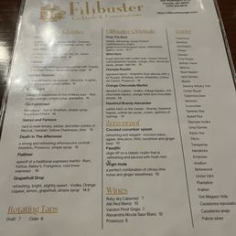 Their menu as of August 4th, 2023