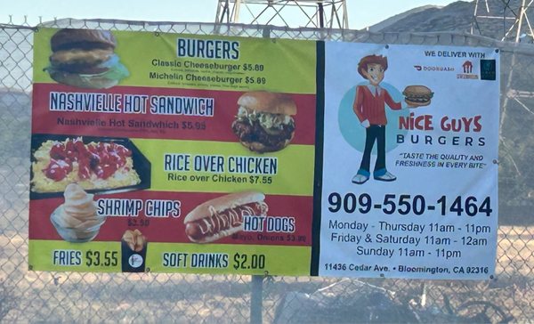 Menu photo 8 Nice Guys Burgers Rancho Cucamonga , CA