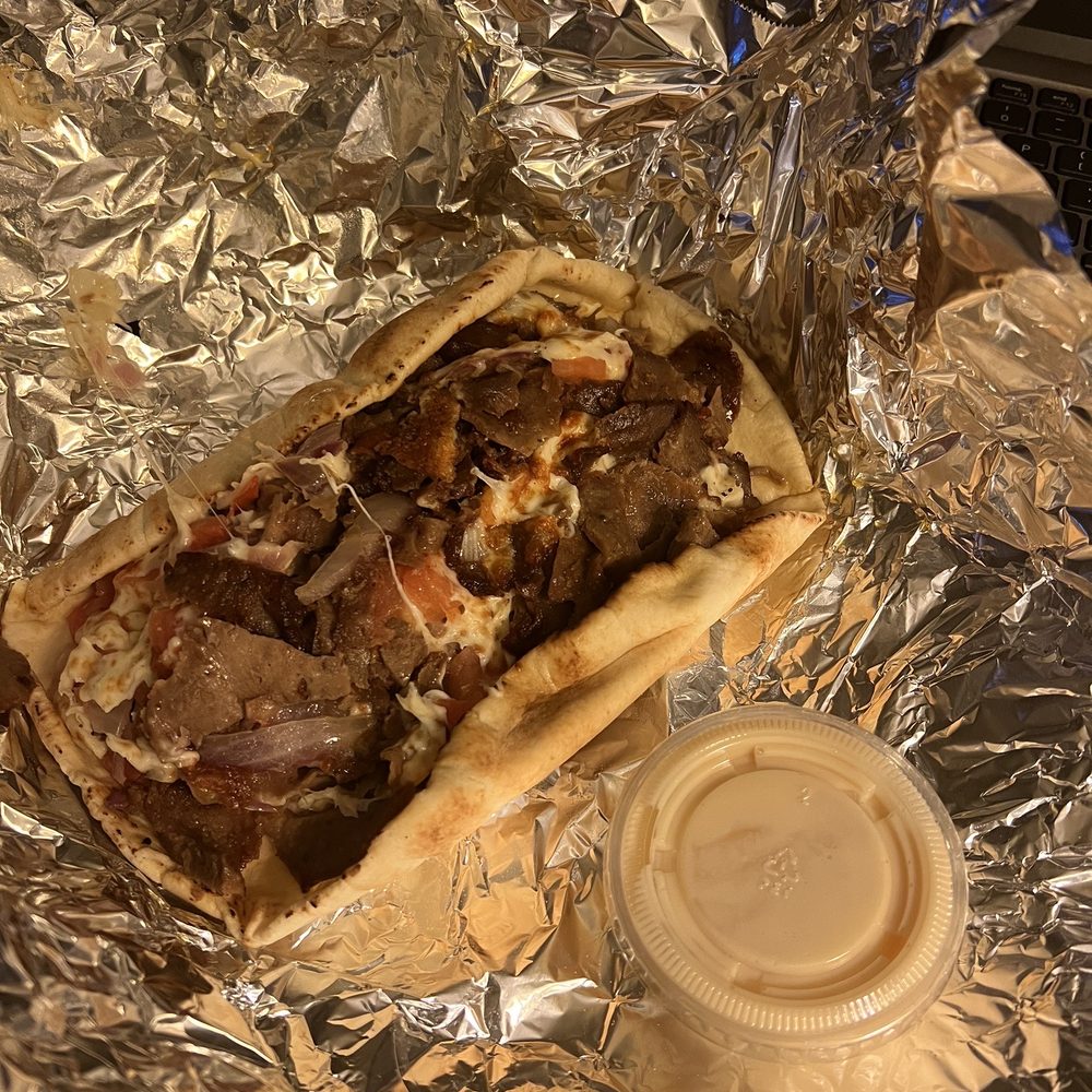 Freddie's Pizza - Large Donair with sauce. - Fast Food Near Me - Moncton, New Brunswick