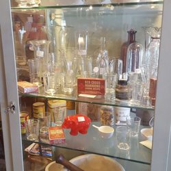 MacK's Barn Antiques - Enamel dentist case with of objects for sale