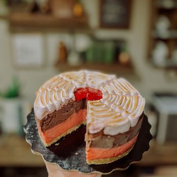 Pinguino's Gelato - a hand holding a piece of cake - Gelato Near Me - Provo, Utah Pinguino's Gelato - a hand holding a piece of cake - Gelato Near Me - Provo, Utah