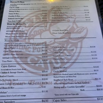 Crazy Cajuns' Boiling Pot - Menu - Cajun/Creole Near Me - Birmingham, Alabama