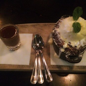 Morrison - Butterscotch Bread Pudding - topped with a scoop of vanilla ice cream. - Gastropubs Near Me - Los Angeles, California