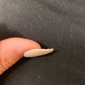 Bliss Nails - Uneven filing. Not taking time and rushing. Very thin on the tips - Nail Salons Near Me - Indianapolis, Indiana