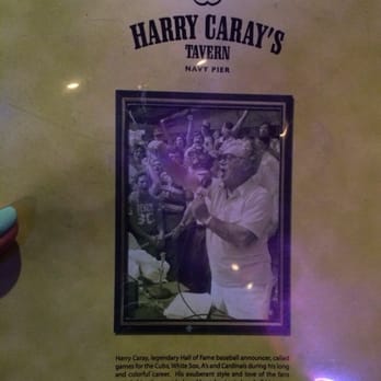 Harry Caray's - Cover of menu - Sports Bars Near Me - Chicago, Illinois