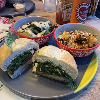 Nando's Peri-Peri - Chicken Breast Sandwich, Brussels Sprouts, Golden Cauliflower - South African Near Me - Oakbrook, Illinois
