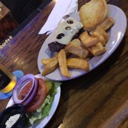 Spykes Bar and Grill - Mushroom Swiss Burger