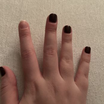Creative Nail & Spa - Nail polish popped off and the others are peeling off. You can't see it in the picture because I don't want to risk making it worse. - Nail Salons Near Me - Staten Island, New York