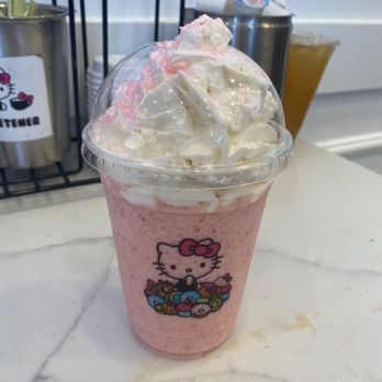 Hello Kitty Cafe - Strawberry frappachino - Cafes Near Me - Irvine, California Hello Kitty Cafe - Strawberry frappachino - Cafes Near Me - Irvine, California