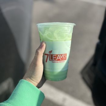 7 Leaves Cafe - Mung Bean Milk Tea Iced - a fav - Coffee & Tea Near Me - Alhambra, California 7 Leaves Cafe - Mung Bean Milk Tea Iced - a fav - Coffee & Tea Near Me - Alhambra, California