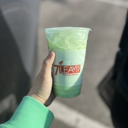 7 Leaves Cafe - Mung Bean Milk Tea Iced - a fav