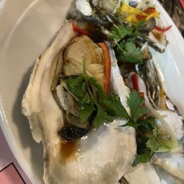 Giant steam oysters
