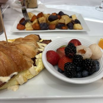 Anna’s Cafe - Stuffed bacon egg and cheese croissant mixed berries and breakfast potato - Breakfast & Brunch Near Me - Plantation, Florida Anna’s Cafe - Stuffed bacon egg and cheese croissant mixed berries and breakfast potato - Breakfast & Brunch Near Me - Plantation, Florida