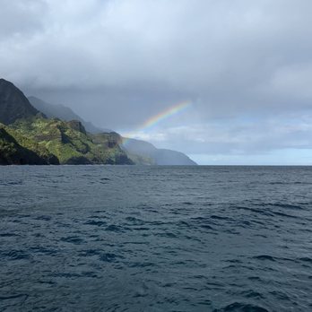 Na Pali Catamaran - Typical morning - Boat Charters Near Me - Hanalei, Hawaii