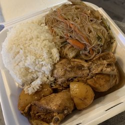 Rolling Lumpia - Chicken adobo, pancit and rice