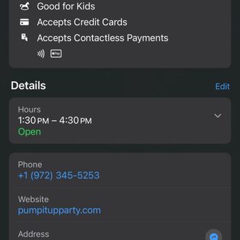 Pump It Up South Dallas City - Open times on Apple Maps - Kids Activities Near Me - Dallas, Texas Pump It Up South Dallas City - Open times on Apple Maps - Kids Activities Near Me - Dallas, Texas