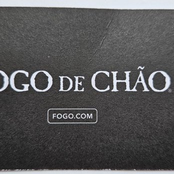 Fogo de Chão - Business card- back - Brazilian Near Me - Elmhurst, New York