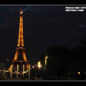 La Tour Eiffel - Eiffel Tower @ night - Landmarks & Historical Buildings Near Me - Paris, 75