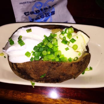 Captain Jack's - Baked potato instead of the rice - Seafood Near Me - Sunset Beach, California