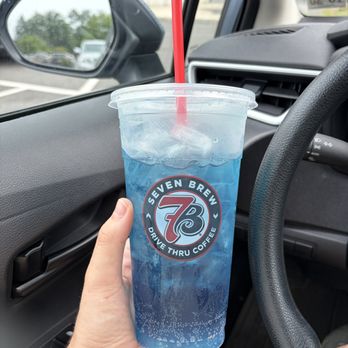 7 Brew Coffee - Blue Razz + Watermelon Energy - Coffee & Tea Near Me - Clark, New Jersey