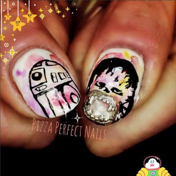 Pizza Perfect Nails - Chewy and R2D2. Laurel suggested adding that sweet grill charm. - Nail Salons Near Me - Oakland, California Pizza Perfect Nails - Chewy and R2D2. Laurel suggested adding that sweet grill charm. - Nail Salons Near Me - Oakland, California
