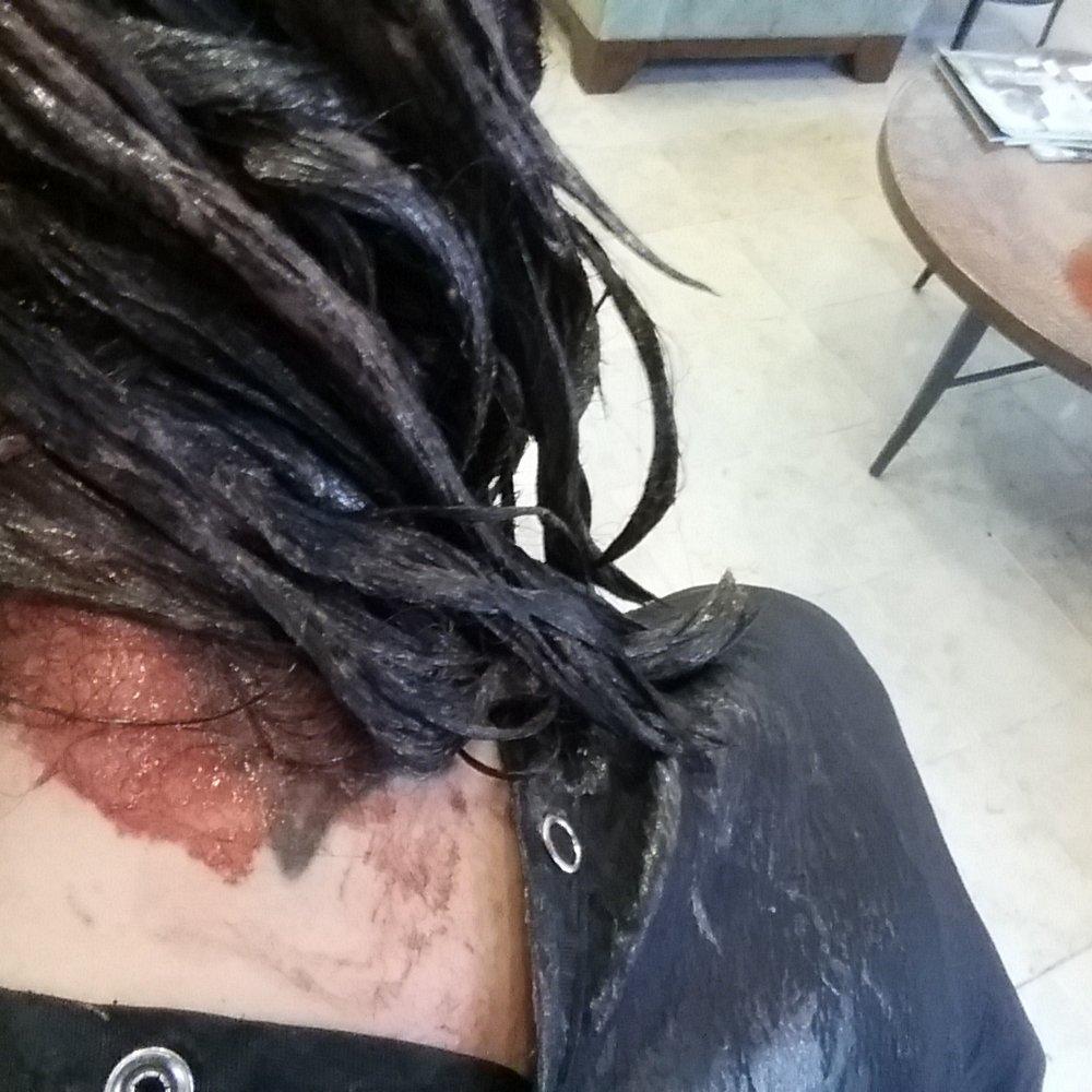 Hair dresser had run off somewhere for 10 min and left me like this Hair dresser had run off somewhere for 10 min and left me like this