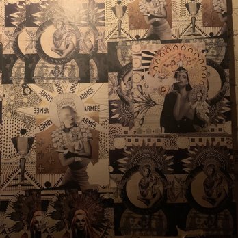 142 Sullivan Bar  - Toilet wallpaper! - Wine Bars Near Me - New York, New York
