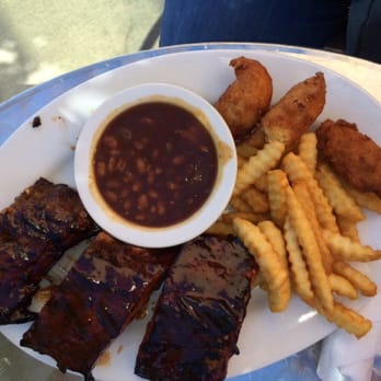 Meto Pub - Rib plate -6 ribs yum! Also included slaw that didn't quite make the picture! - Barbeque Near Me - Tega Cay, South Carolina Meto Pub - Rib plate -6 ribs yum! Also included slaw that didn't quite make the picture! - Barbeque Near Me - Tega Cay, South Carolina