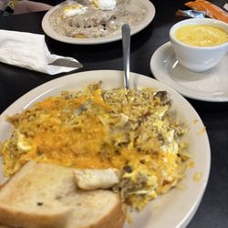 Vicki's Family Diner - Ted's scramble sub sausage for ham and southern Benedict special