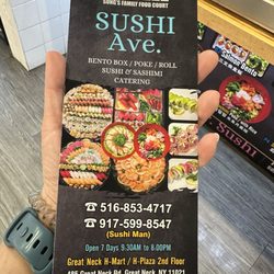 Mr Sushi - Menu with number!