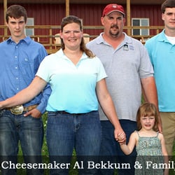 Nordic Creamery - The Bekkum Family in front of the creamery.