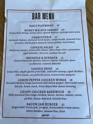 Menu photo 1 Topgolf Swing Suite San Diego, CA
