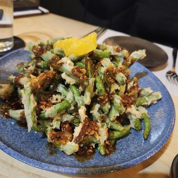 Rustica Earth Sea and Fire - Tempura green beans,  delicious! - Asian Fusion Near Me - St. Augustine, Florida