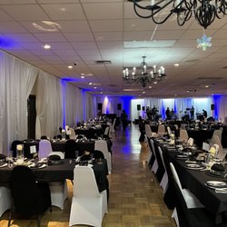 Elks Lodge - New Year's Eve 2023 Table and Chair Set Up with Band