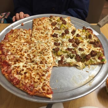 Joe's Pizza & Pasta - Half pineapple, half Joe's Deluxe. Yummy! - Pizza Near Me - Troy, Illinois