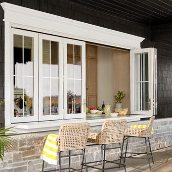 Pella Windows and Doors Showroom of Amarillo, TX - Bifold windows on kitchen bar for indoor outdoor dining - Windows Installation Near Me - Amarillo, Texas Pella Windows and Doors Showroom of Amarillo, TX - Bifold windows on kitchen bar for indoor outdoor dining - Windows Installation Near Me - Amarillo, Texas