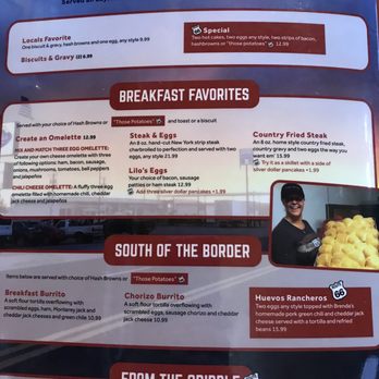 Westside Lilo's Cafe - Menu page 1 of 4, May 2021 - Breakfast & Brunch Near Me - Seligman, Arizona Westside Lilo's Cafe - Menu page 1 of 4, May 2021 - Breakfast & Brunch Near Me - Seligman, Arizona