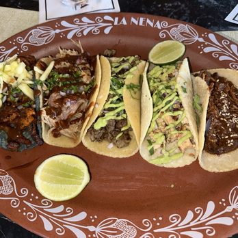 La Nena Cantina - Taco Tasting - Pastor Taco, Pollo Mole, Taco de Pollo, Carnitas Taco, Taco de Asada - Beer Bar Near Me - Los Angeles, California La Nena Cantina - Taco Tasting - Pastor Taco, Pollo Mole, Taco de Pollo, Carnitas Taco, Taco de Asada - Beer Bar Near Me - Los Angeles, California