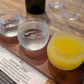 Heiwa Sake Brewery - Sake flight - Breweries Near Me - Burbank, California Heiwa Sake Brewery - Sake flight - Breweries Near Me - Burbank, California