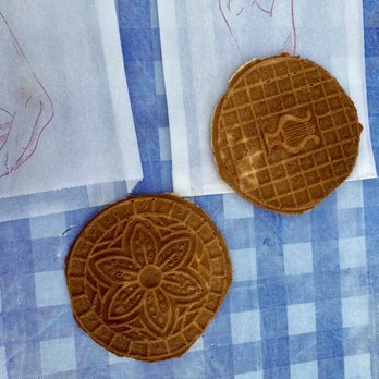 Immigrant Son Caffe - Complimentary wafer cookies - New American Near Me - Ventura, California Immigrant Son Caffe - Complimentary wafer cookies - New American Near Me - Ventura, California