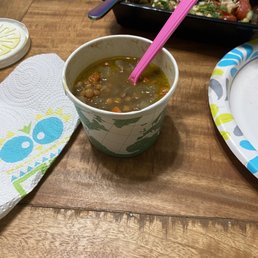 Lentil soup. Lentil soup.