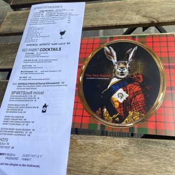The Red Rabbit In  Kilt - Menu - Lounges Near Me - Brussels, BRU